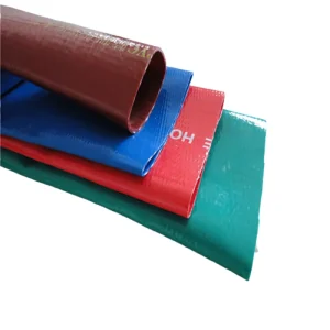 Green Blue 1-10 inch Flexible Farming PVC Layflat Discharge Hose For Agricultural Watering Hose in Farmland