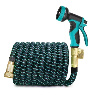 Green Color Expandable Garden Hose For Home