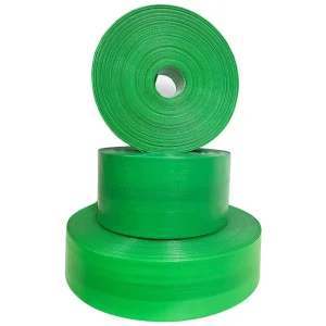 Green Flexible PE Braided Lay Flat Water Hose for Agriculture Irrigation Systems Garden Hoses