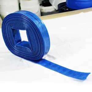 Green Flexible PVC Lay Flat Pipe PVC Layflat Discharge Hose