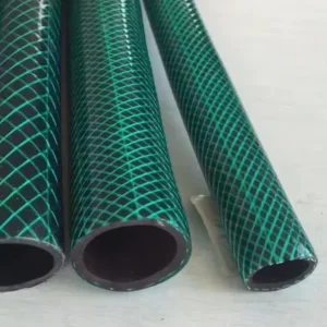 Green PVC Fiber Braided Reinforced Flexible Garden Water Hose
