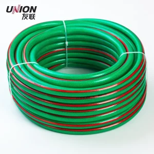 Green PVC Fiber Reinforced Hose High pressure Resistant Environmentally Friendly Low temperature Flexible Durable
