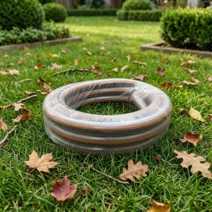 Green PVC Garden Hose High Density Fiber Reinforced Water Pipe with Superior Resilience and Anti Torsion Flexibility