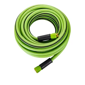 Green Stripe PVC Anti-kink Garden Hose with Quick Connect Fittings High Pressure Water Pipe for Lawn Car Wash