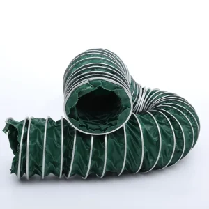 Green Telescopic High Temperature Flexible Hose Pipe for Air Conditioner Canvas Cloth Ducting for HVAC Systems