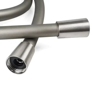 Grey Silicone Shower Hose Soft Touch Flexible Shower Pipe Anti-Bending Design