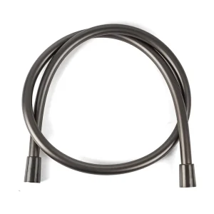 Gunmetal Finish PEX Shower Hose with Flexible Anti Kink Design and Durable Connector for Bathroom Handheld Shower