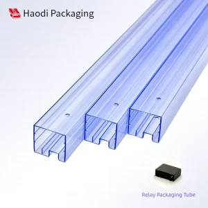 HD 2775 Custom Antistatic Screen Printed PVC Extrusion Tube for Electronic Components Transparent White Black Customizable