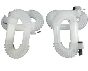 HDPE Clear Flexible Corrugated Tube 39cm Outer Diameter Gasoline 38mm Spout Plastic Hose for Fuel Tank
