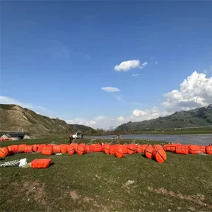 HDPE Dredge Hose Float 300*500mm UV Resistant Pipe Floater for DN150 River Lake Sewage Discharge Engineering
