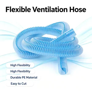 HDPE PE Corrugated Pipe Medical Breathing Tube Air Conditioner Drain Fresh Air Ventilation Hose