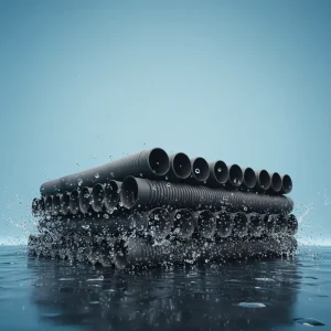 HDPE Reinforced Wound B-Type Corrugated Pipes for Municipal Sewage Drainage ISO Standard High Flow Rate Customized