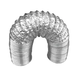 HVAC High Temperature Resistant Air Conditioning Flexible Air Ducting Hose Aluminum Foil Ventilation Duct