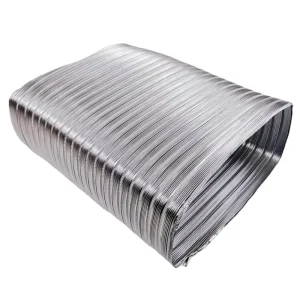 HVAC System Rectangle Semi rigid Aluminum Flexible Air Duct Air Conditioner Hose Ducting