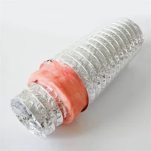 HVAC Systems Air Hose Aluminum Foil Insulation Flexible Duct -30C +150C Temperature Range Fire Resistance Energy Saving