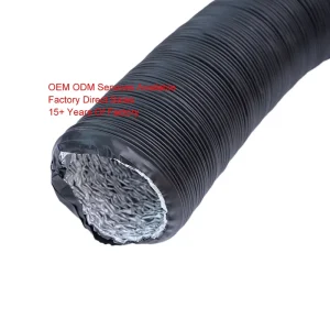 HVAC Systems PVC Fresh Air Foil Tube Flexible Non Toxic Custom Size Ventilation Duct