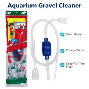 Hand Squeeze Siphon Fish Tank Water Changer Flexible Corrugated Hose Aquarium Water Pump Siphon Cleaner