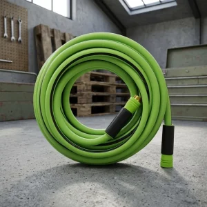 Handy Coilable Braided Garden Hose Steady Water Delivery Tube for Courtyard Flower Bed and Outdoor Floor Washing