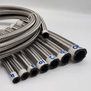 Haofa Racing Modification 8an 8 an Nbr Gas Fuel Line Hose Stainless Steel Braid for Car Cooling Systems