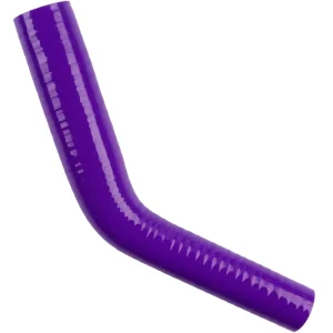 Heat Resistant Reinforced Braided Flexible 45 Degree Elbow Silicone Purple Hose Pipe