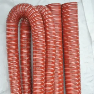 Heat resistant and Fire proof air Duct Hose Flexible Double layer Silicone Coated Ducting Hose