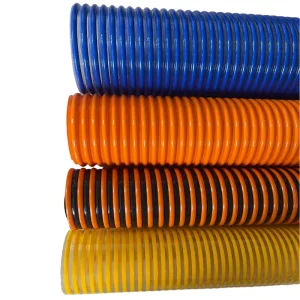 Heavy Duty 1-12 Inch PVC Flexible Suction Hose Pipe Fire Water Mining Vacuum Oil Plastic Tubes for Various Applications