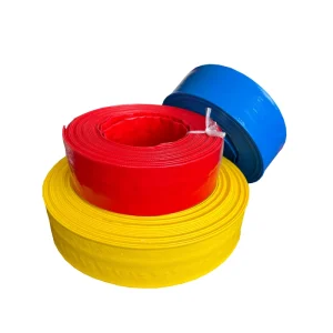 Heavy Duty 1inch to 6inch Red Blue PVC Lay Flat Water Discharge Hoses for Garden Irrigation Agricultural Industrial Mining