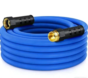 Heavy Duty 25ft 5/8″ Non-Expandable Rubber Plastic Water Hose Lightweight Kink Resistant UV Abrasion Corrosion Resistant