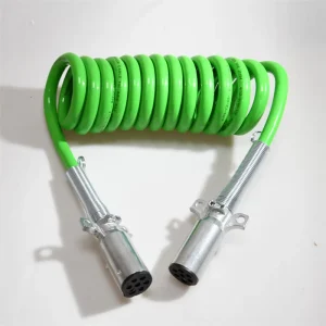 Heavy Duty 7 Way ABS Trailer Electrical Cable for Semi Trucks Weatherproof DOT Approved