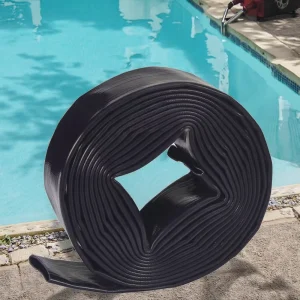 Heavy Duty Anti Burst Swimming PVC Lay Flat High Pressure 50ft Backwash Hose