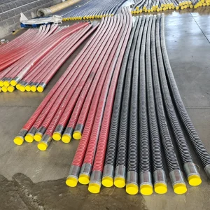 Heavy Duty Composite Chemical Hose with Dual Spiral Metal Wire Reinforcement Multilayer Polymer Liquid Sealing Performance
