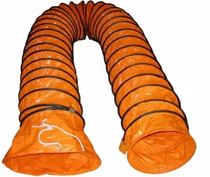 Heavy Duty Conditioning PVC Insulated Flexible Spiral Tunnel Ventilation Hose Positive Pressure Exhaust Duct
