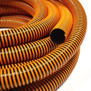 Heavy Duty Corrugated PVC Flexible Durable Suction Discharge Hose Anti-Collapse ISO Certified Customizable Sizes for Pumps