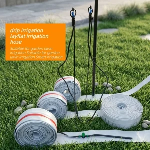 Heavy Duty Drip Irrigation T Tape System Kit with Pre Punched Hose Connectors Sprinkler Accessories for Garden Farm