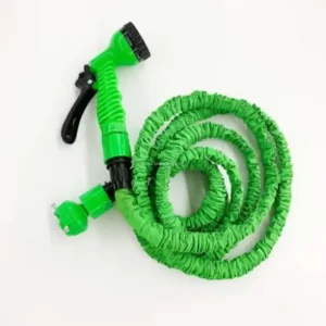 Heavy Duty Expandable Rubber Latex Garden Hose 100ft 15m 50ft High Pressure Anti UV Retractable for Watering & Car Washing