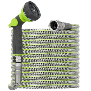 Heavy Duty Garden Hose Cold Water Supply Hose Reinforced Flexible Anti-Kink Leak Resistant Pipe