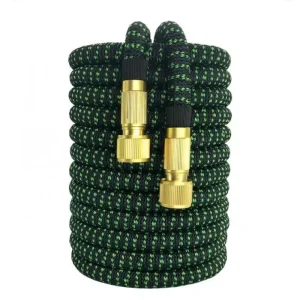 Heavy Duty Green PVC Collapsible Garden Water Hose Reel 30m 50m 100ft Wall Mountable ANSI Standard