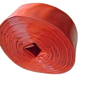 Heavy Duty High Pressure PVC Lay Flat Hose 50m 100m Flexible Farm Irrigation and Drainage Black Orange Red Blue