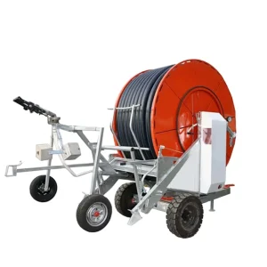 Heavy-Duty Hose Reel Irrigation System with Large Drum Automated Watering for Effortless Farming