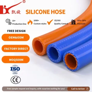 Heavy Duty Industrial Grade Flexible High Pressure Reinforced Anti Cracking Automotive Fluid Transport Silicone Rubber Hose