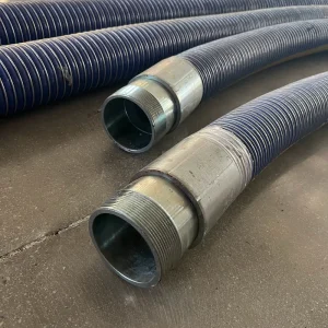 Heavy Duty PTFE Composite Hose Multi Layer Corrosion Proof Chemical Pipe 316SS Spiral Wire Support