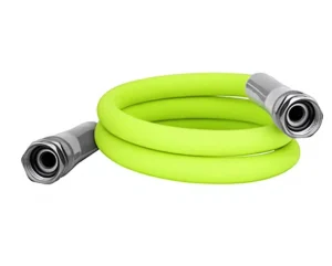 Heavy Duty PVC Fiber Braided Reinforced Garden Hose 5/8 Inch 300 psi Male Female Connectors Multi Use