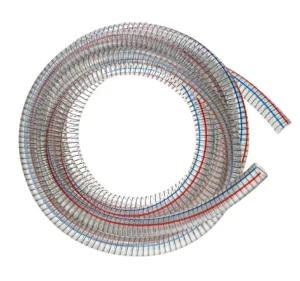 Heavy Duty PVC Hose with Steel Wire Reinforcement 1/4″ 1/2” 3-1/2” 6” Durable Chemical Water Air Transfer Hose