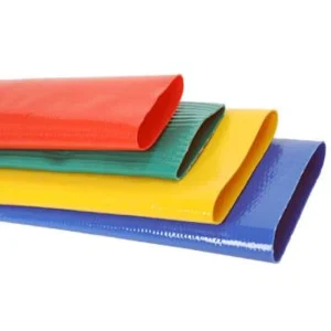 Heavy Duty PVC Lay Flat Hose Smooth Flexible Farm Irrigation Water Drainage Pipe Black Orange Red Blue
