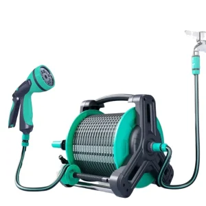 Heavy Duty Retractable Plastic Garden Hose Reel CNS Standard Wall Mount Automatic Rewind 30m 50m
