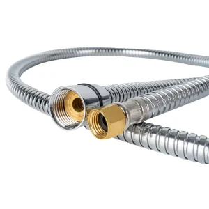 Heavy Duty Stainless Steel Double-Lock Shower Hose Anti-Kink High Pressure Resistant Flexible Durable for Bathroom Use