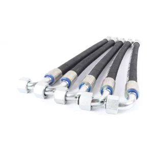 Heavy Duty Steel Wire Spiral Hydraulic Hose Assembly 4SP 4SH High Pressure Rubber Pipe Heat Resistant Fuel Line Flexible Set