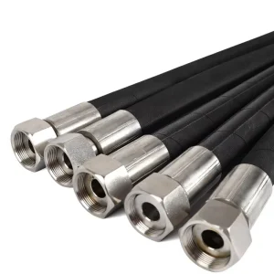 Heavy Duty Steel Wire Spiral Hydraulic Oil Hose 4SP 4SH High Pressure Rubber Pipe Heat Resistant Fuel Line Flexible Tube Part