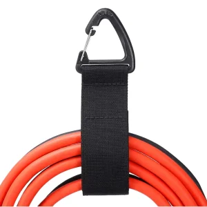 Heavy Duty Storage Straps Hook and Loop Cord Organizer and Hanger with Triangular Buckle for Outdoor Hanging Mount