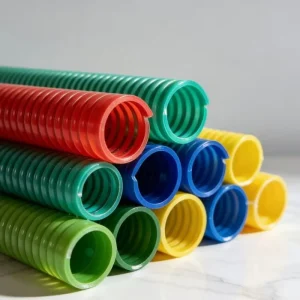Heavy Duty Thickened Wear Resistant Black Yellow PVC Helix Suction Sand Blasting Hose Reinforced Pumping Pipe 2 3 4 Inch Cutting